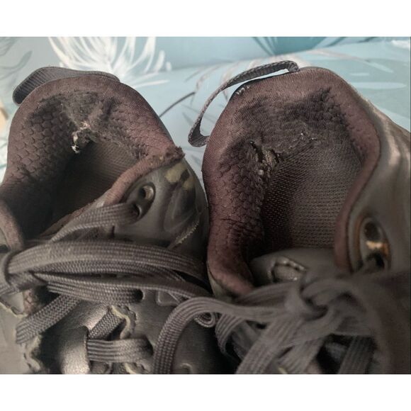 HOKA ONE Bondi black leather Slip Oil Resistant Sneakers Gym Work SHOES women’s - Picture 5 of 13